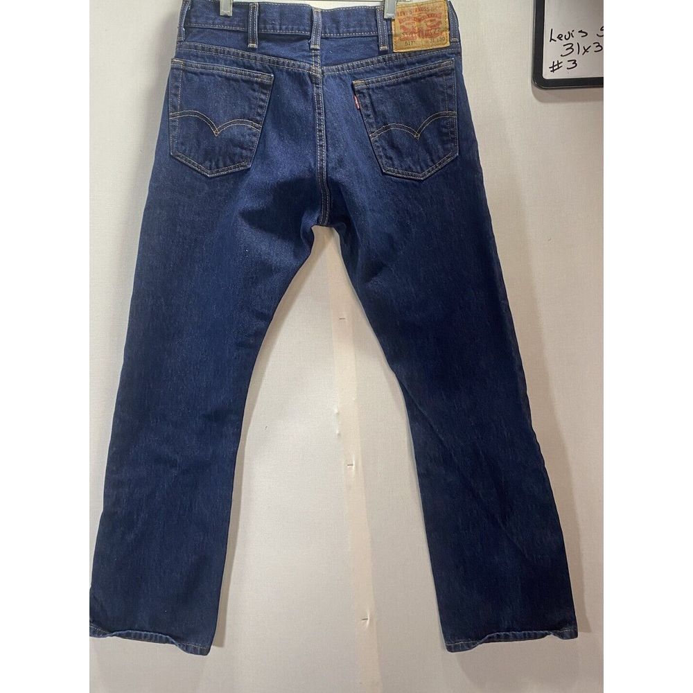 Levi's 517 Jeans 31x30 Blue Skater Boot Denim Workwear Y2K #3